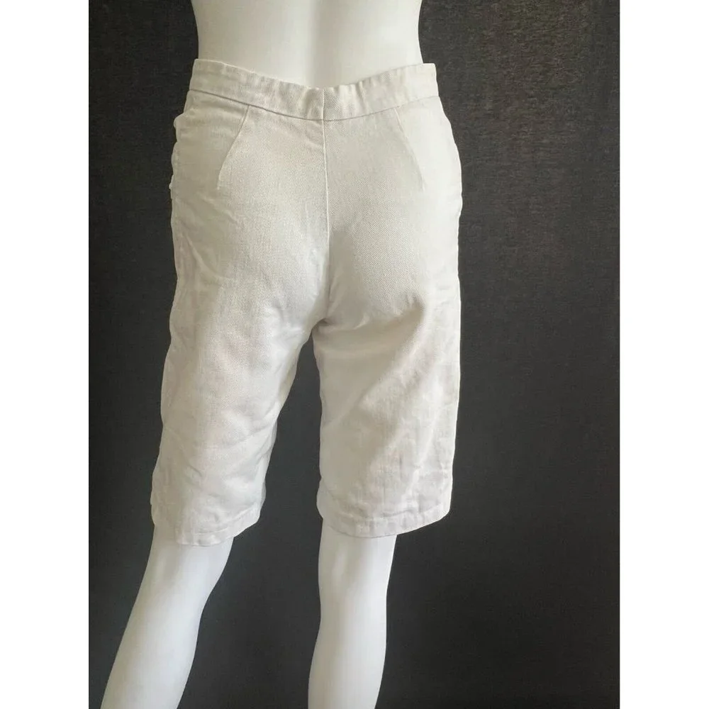 Gucci Women's Vintage Short Pant Elegant White Pockets XS - Picture 11 of 12